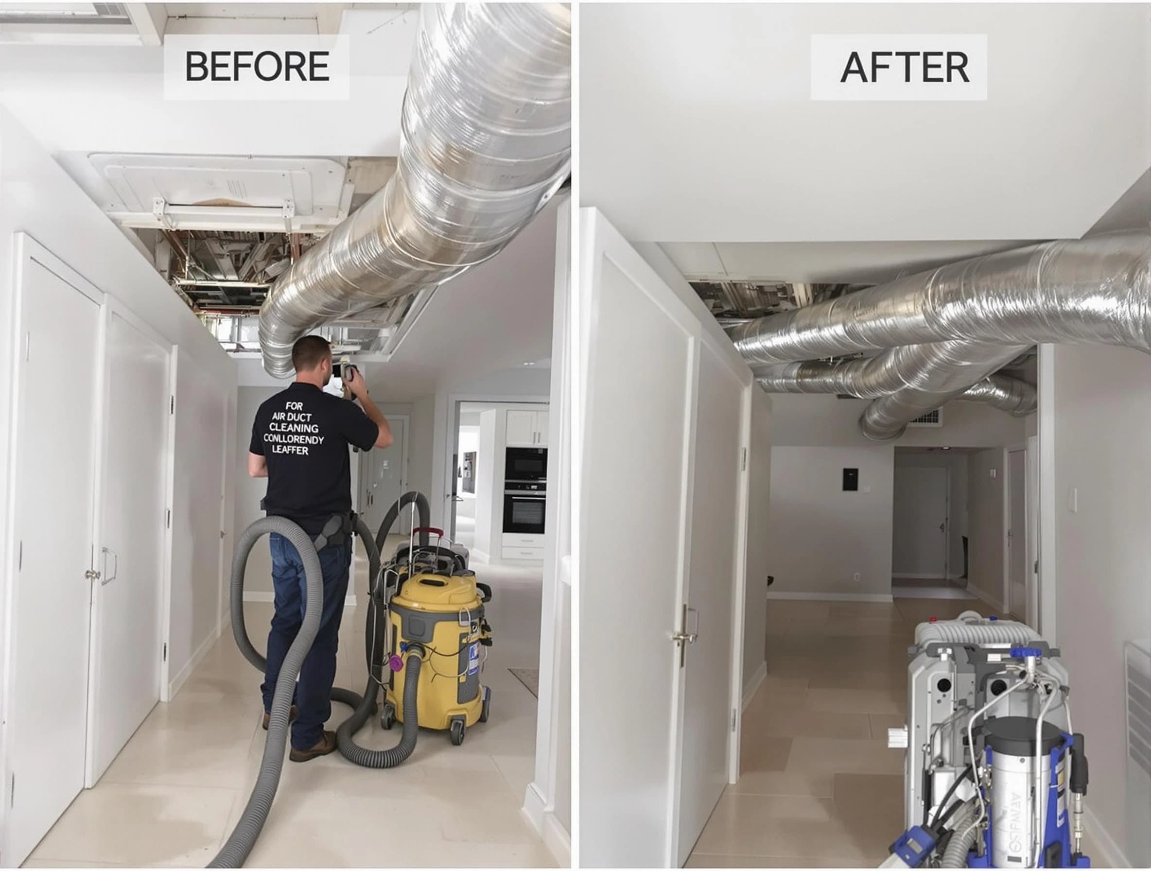 Sugar Hill Air Duct Cleaning professional performing thorough air duct cleaning in Sugar Hill
