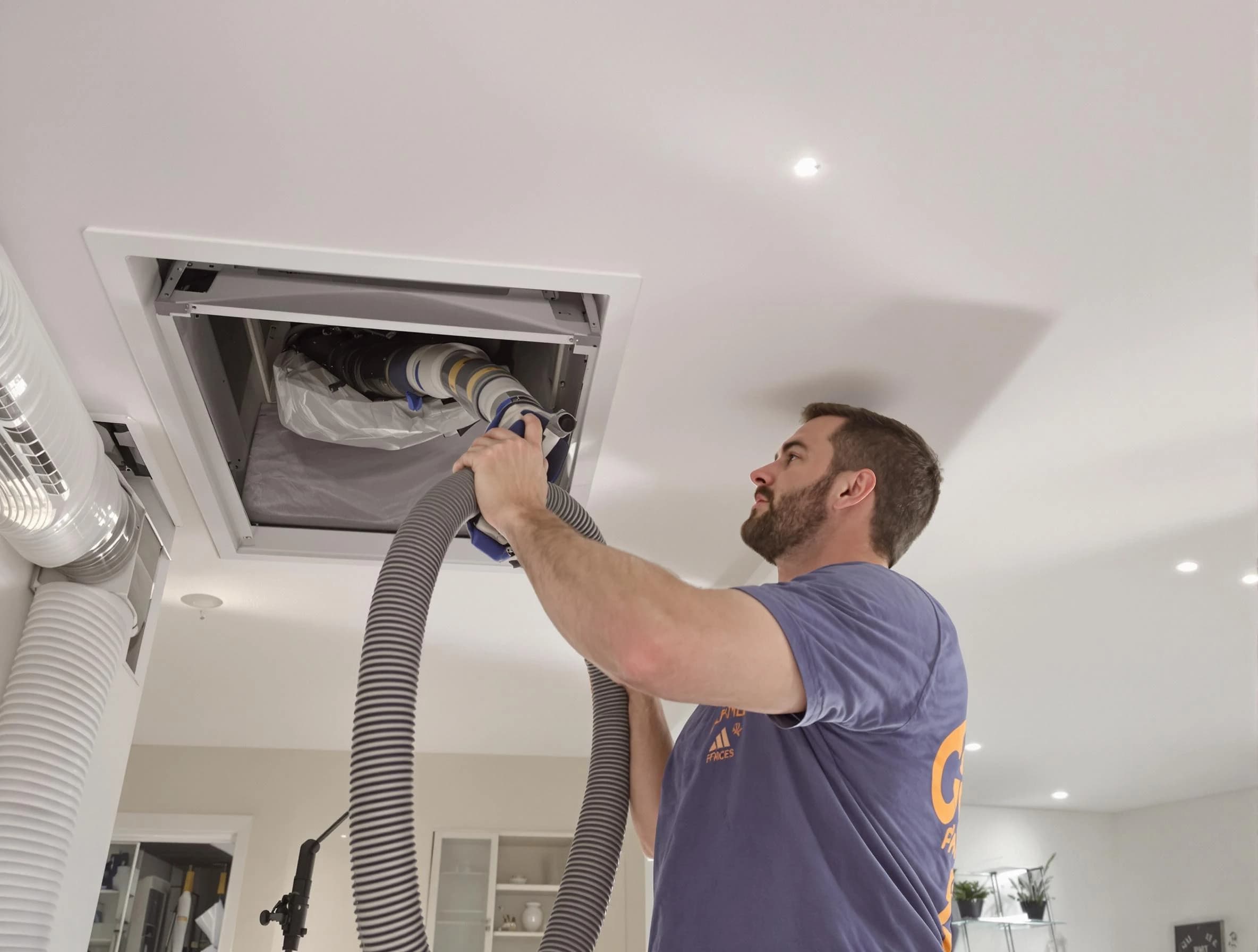 Precision indoor duct cleaning by Sugar Hill Air Duct Cleaning in Sugar Hill