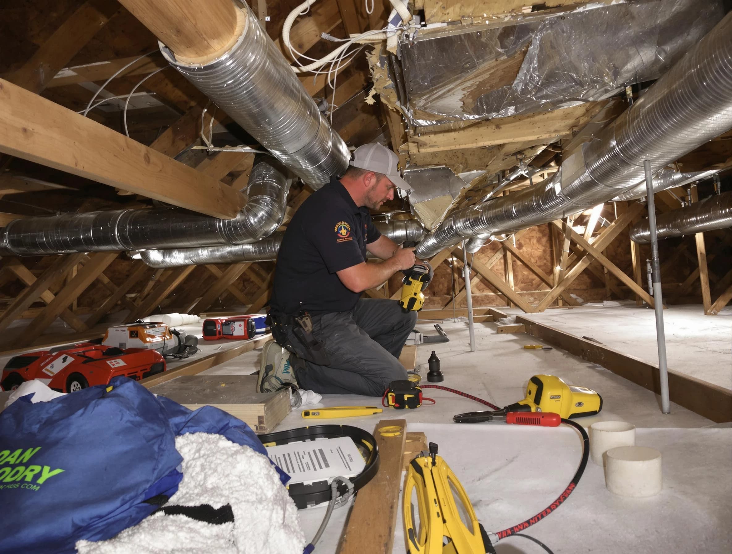 Professional air duct repair by Sugar Hill Air Duct Cleaning in Sugar Hill
