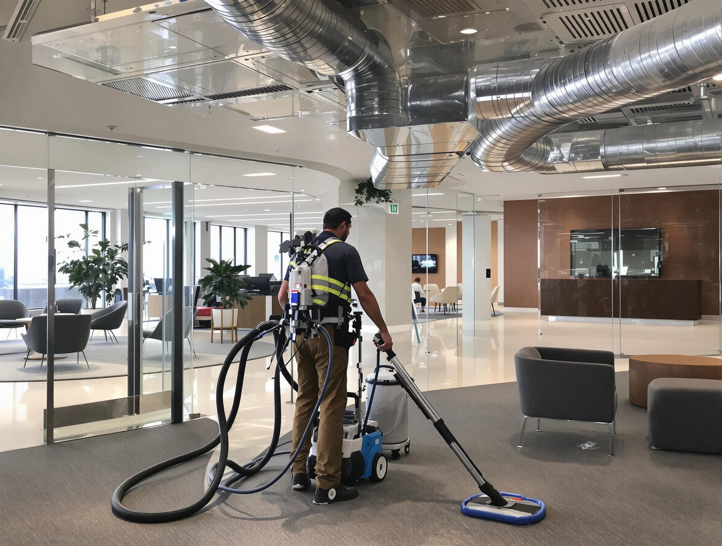 Commercial duct cleaning service by Sugar Hill Air Duct Cleaning in Sugar Hill