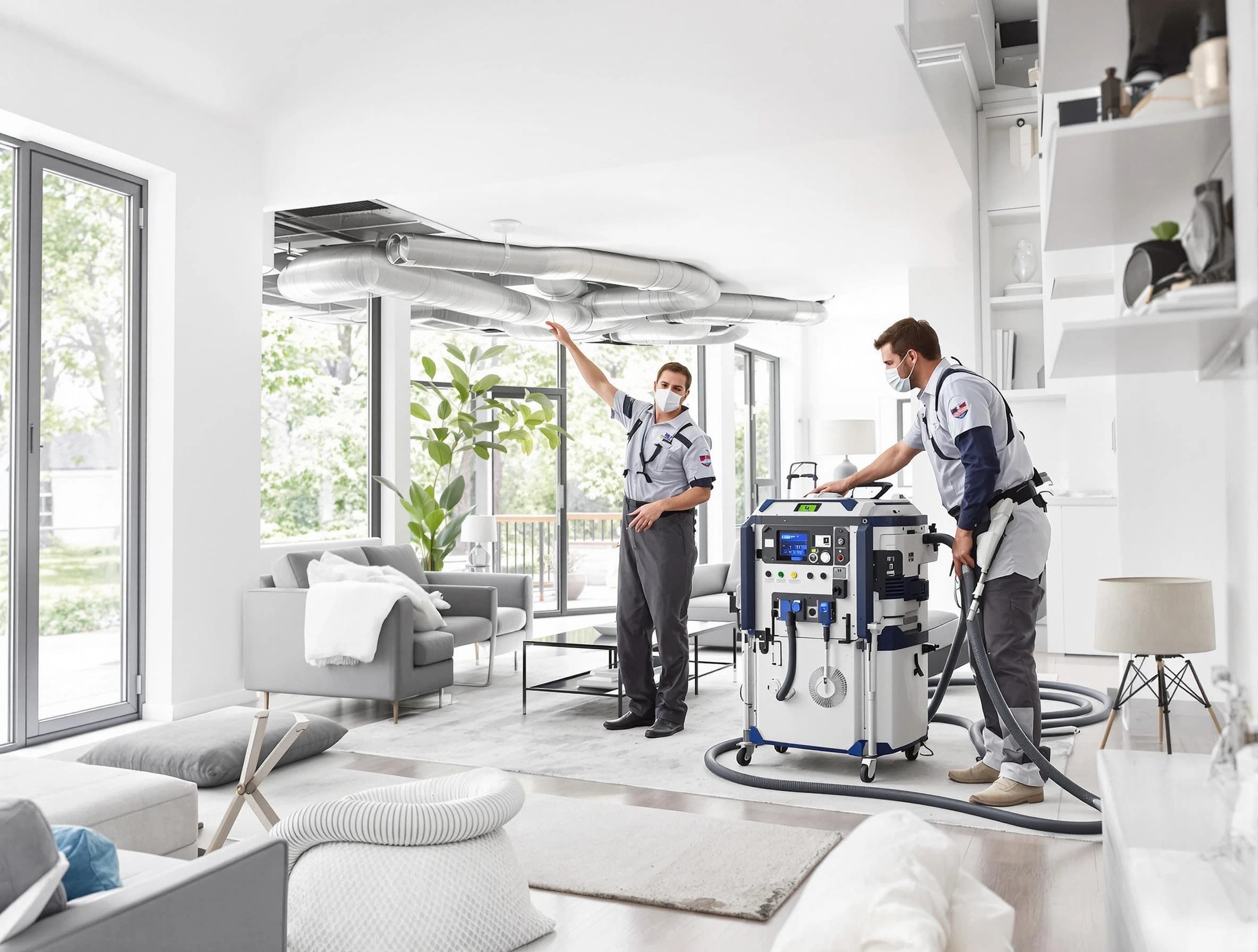 Sugar Hill Air Duct Cleaning professional conducting pure air duct cleaning with state-of-the-art equipment in Sugar Hill