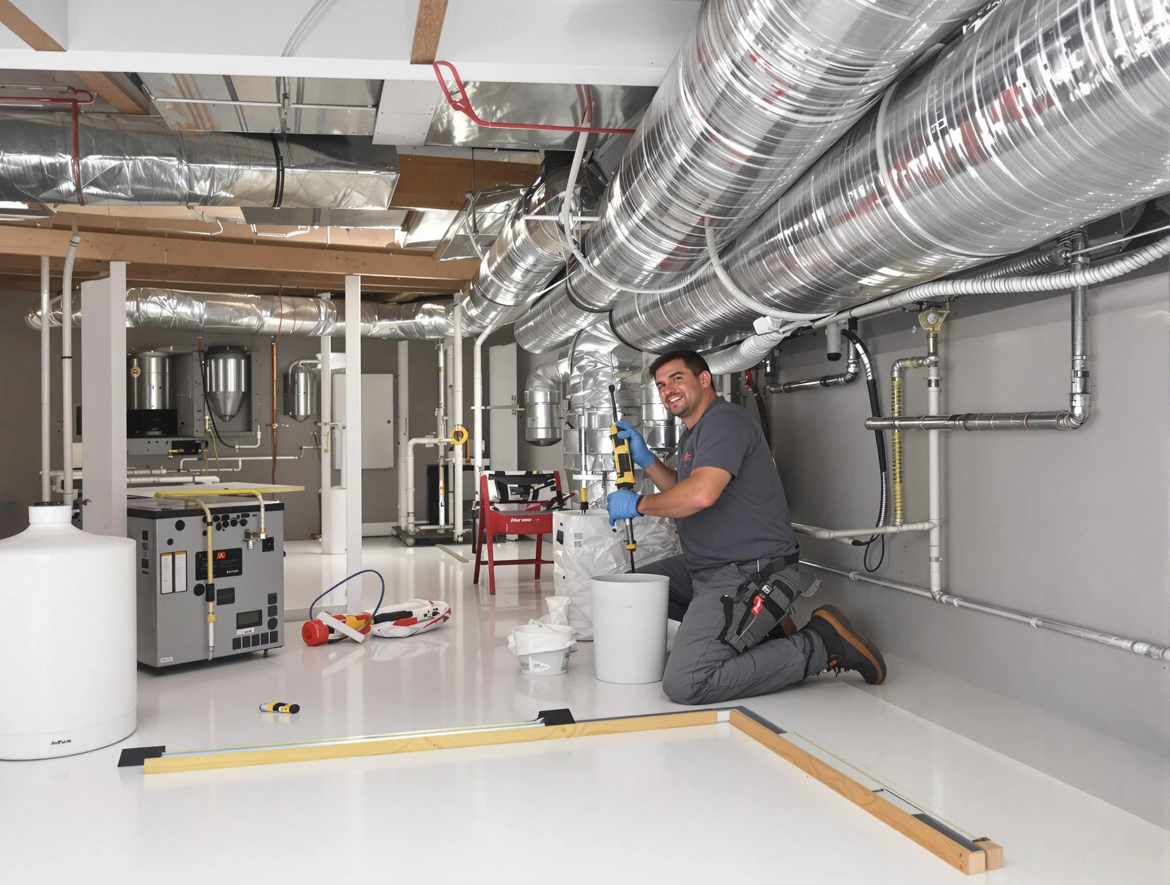 Professional duct sealing service by Sugar Hill Air Duct Cleaning in Sugar Hill