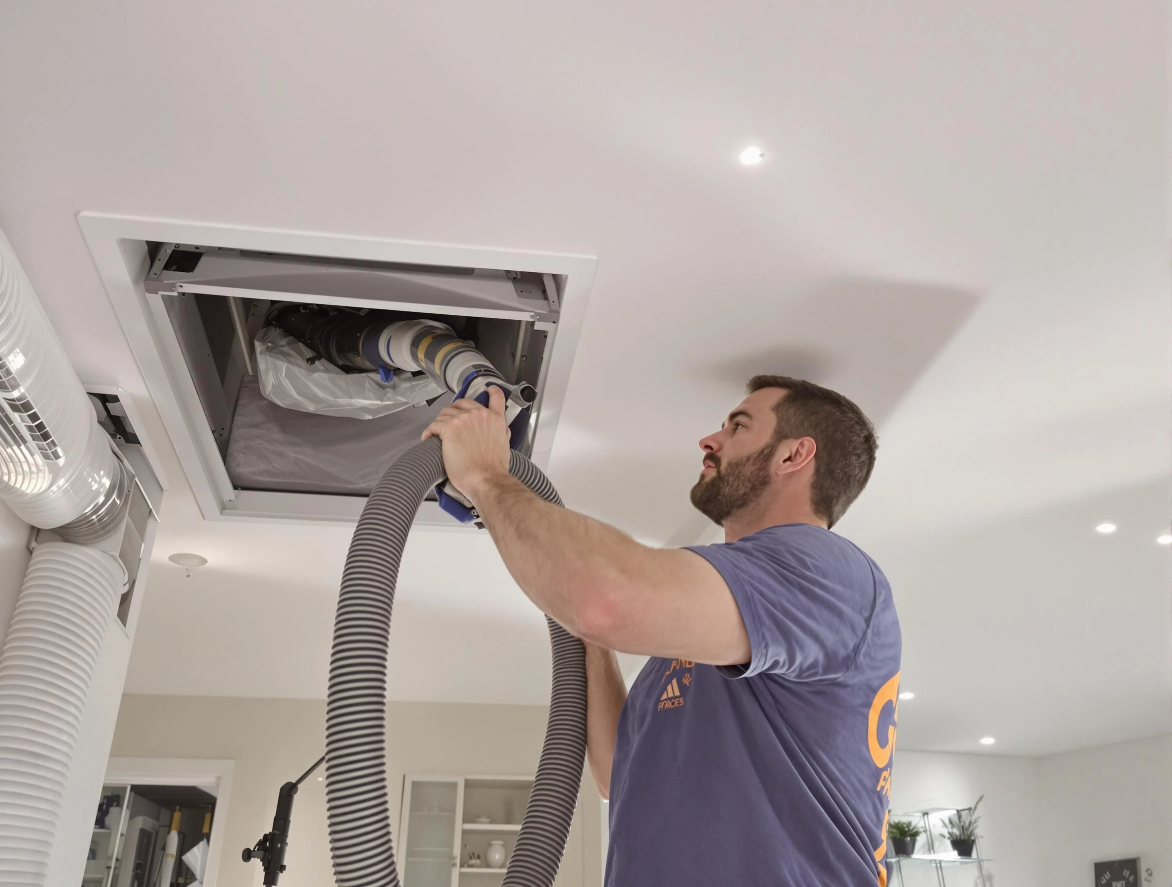 Precision indoor duct cleaning by Sugar Hill Air Duct Cleaning in Sugar Hill